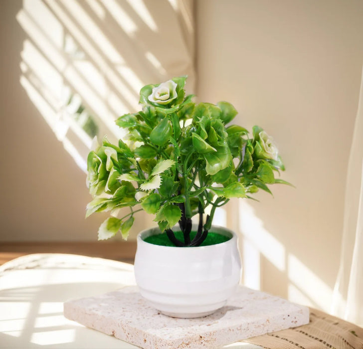 Small Artificial Bonsai Tree – Simulated Potted Plant for Office Desk, Home Decor, and Indoor Table Ornament
