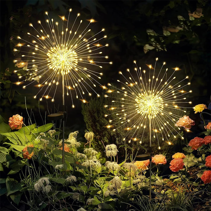 Solar LED Firework Fairy Lights – Outdoor Garden Decoration for Patio, Yard, Pathway, Christmas, Wedding & Holiday