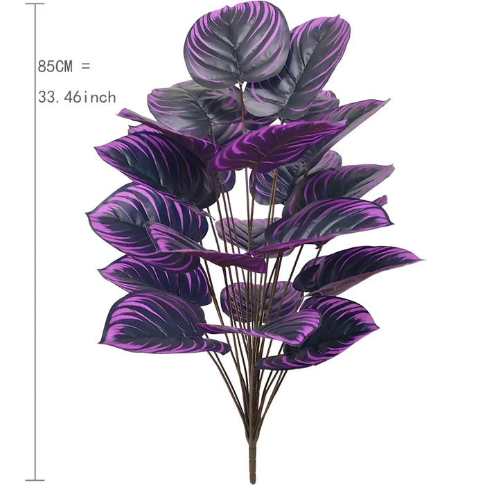 Purple Leaf Artificial Plant Bonsai – 60cm, 75cm, or 85cm Decorative Ornament for Home, Party, Hotel, and Desk Decor