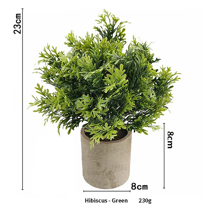 Artificial Eucalyptus Plant in Pot – Small Fake Bonsai for Home, Office, and Restaurant Desk Decoration