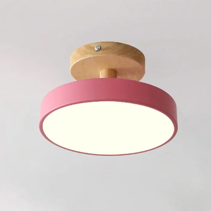 Modern Macaron LED Ceiling Lamp – Stylish Indoor Lighting for Bedrooms, Bathrooms, Foyers, and Corridors