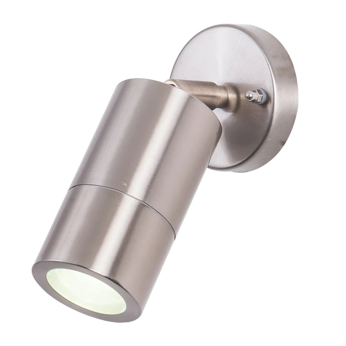 Modern Stainless Steel LED Wall Lamp – IP65 Waterproof Up and Down Outdoor Light for Porch, Garden, Corner, or Bedroom (10W, GU10, Warm/White Light)
