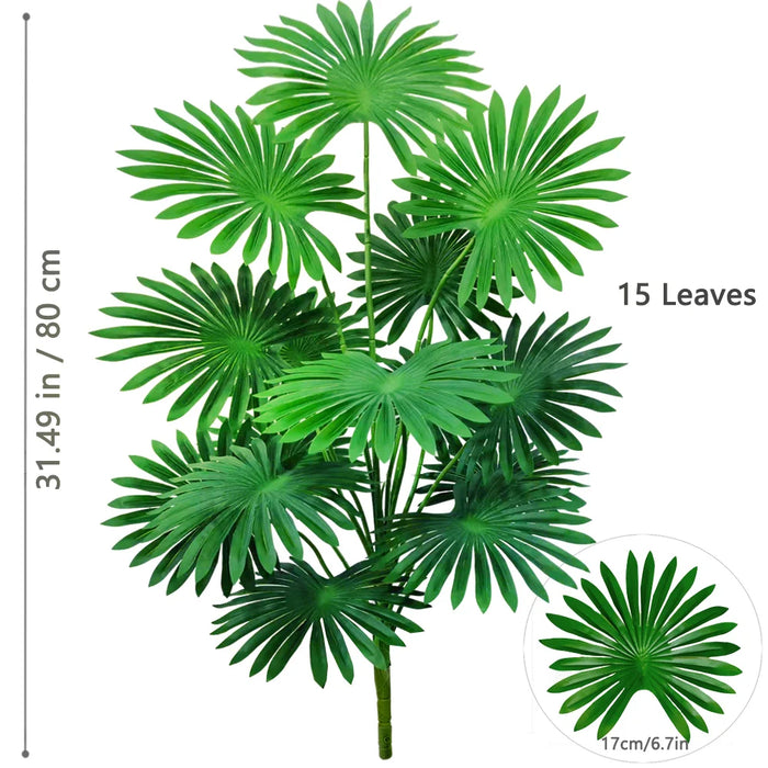 Artificial Fan Palm Tree – Large Tropical Fake Plant for Office, Home, and Holiday Decoration (60-105cm)