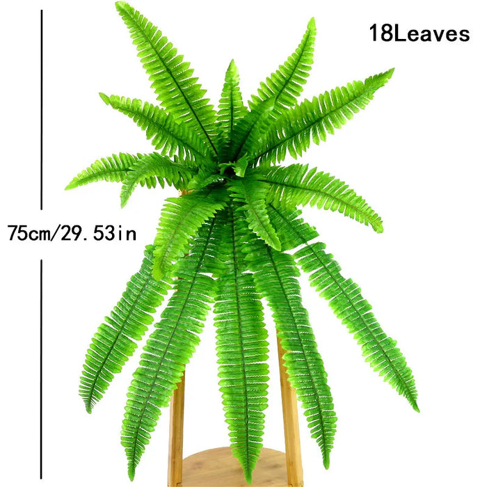 Large Artificial Hanging Plants – Tropical Persian Vines with Fake Fern & Eucalyptus Leaves for Garden & Home Décor – 75-115cm