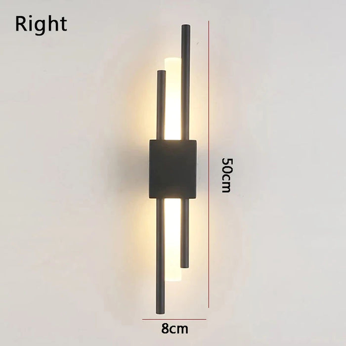 Nordic LED Wall Lamp – Contemporary Wall Sconce for Bedroom, Staircase, and Living Room