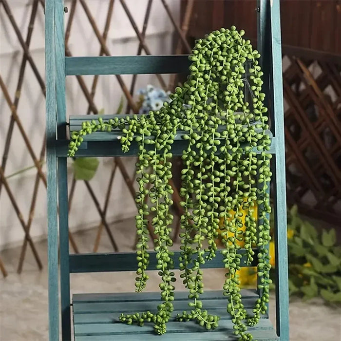 Lifelike Artificial Hanging Succulent Vine – 70cm Decorative Green Plant for Home, Wedding, Balcony, and Outdoor Wall Décor