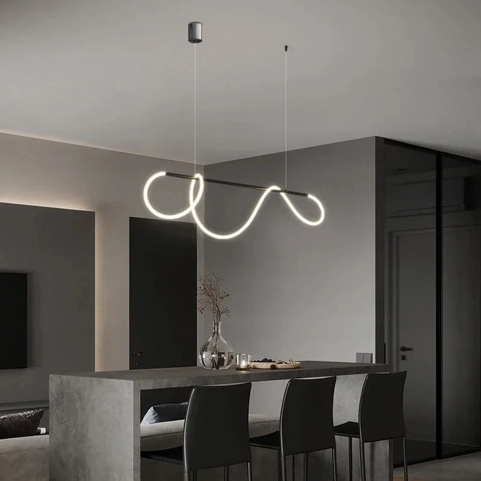 Modern LED Pendant Light – Stylish Ceiling Chandelier for Dining Room, Kitchen & Office, Energy-Efficient AC Power, LED Bulbs Included