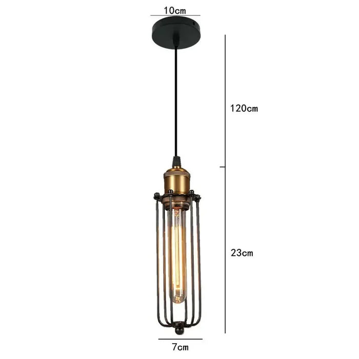 Industrial Pendant Light – Retro Wrought Iron Chandelier for Restaurants, Bars, Cafes, and Beauty Salons