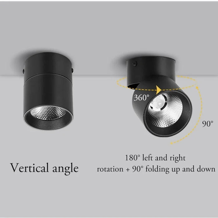 Modern LED Wall Lamp – Round Surface Mounted Downlight with Neutral, Cool, & Warm Light Options for Kitchen, Bedroom, Dining Room, and More