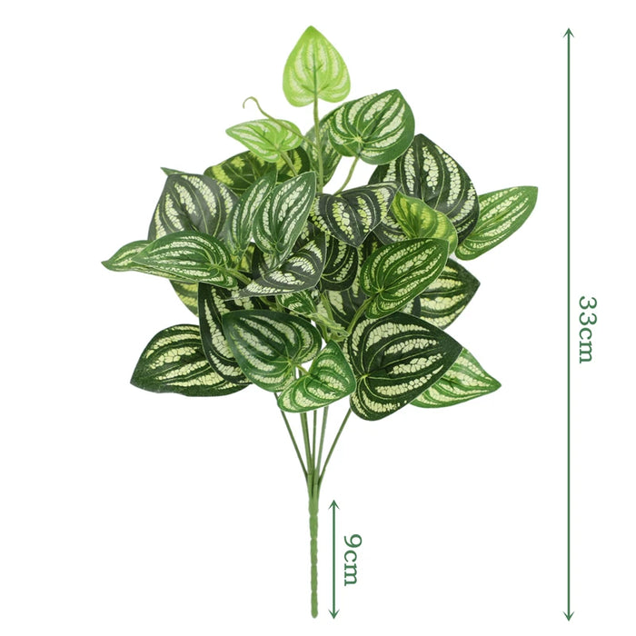 Artificial Green Plant Wall with Plastic Flowers – Realistic Tactile Greenery for Home & Outdoor Decoration
