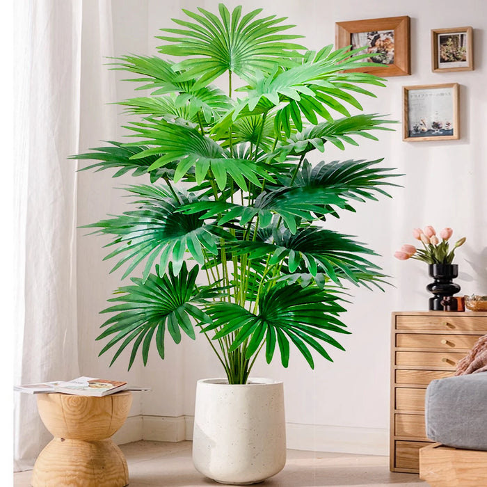 Artificial Fan Palm Tree – Large Tropical Fake Plant for Office, Home, and Holiday Decoration (60-105cm)