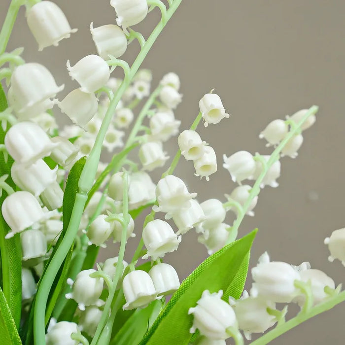 Lily of The Valley Artificial Flowers – 1-20Pcs Plastic Wedding Bouquet, Home & Garden Decoration for Table, Vase, Party & DIY Projects