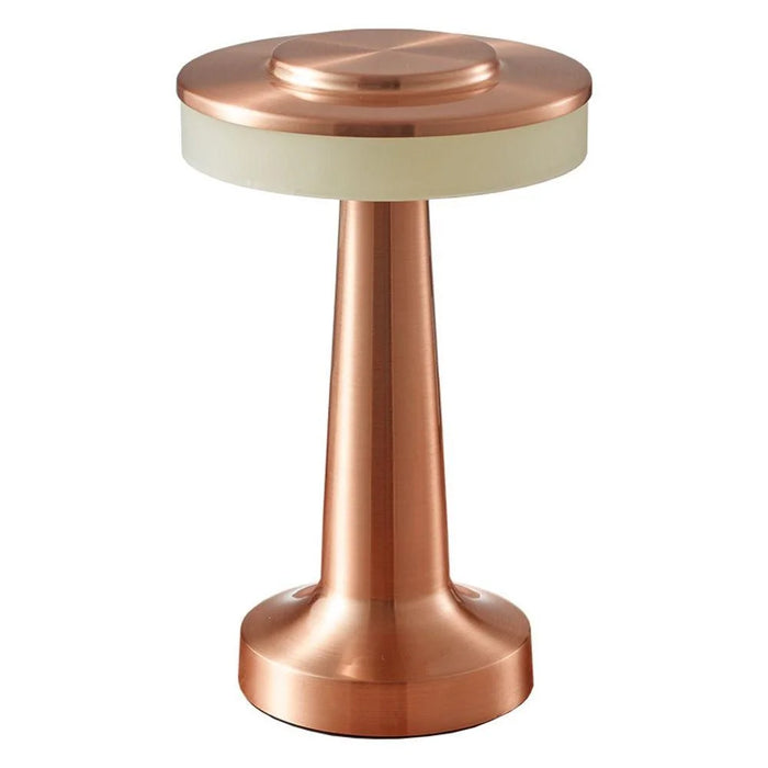 Retro LED Table Lamp – USB Rechargeable, Infinitely Dimmable Night Light with 3 Color Modes – Portable Ambient Lighting for Bedroom, Bar, and Camping