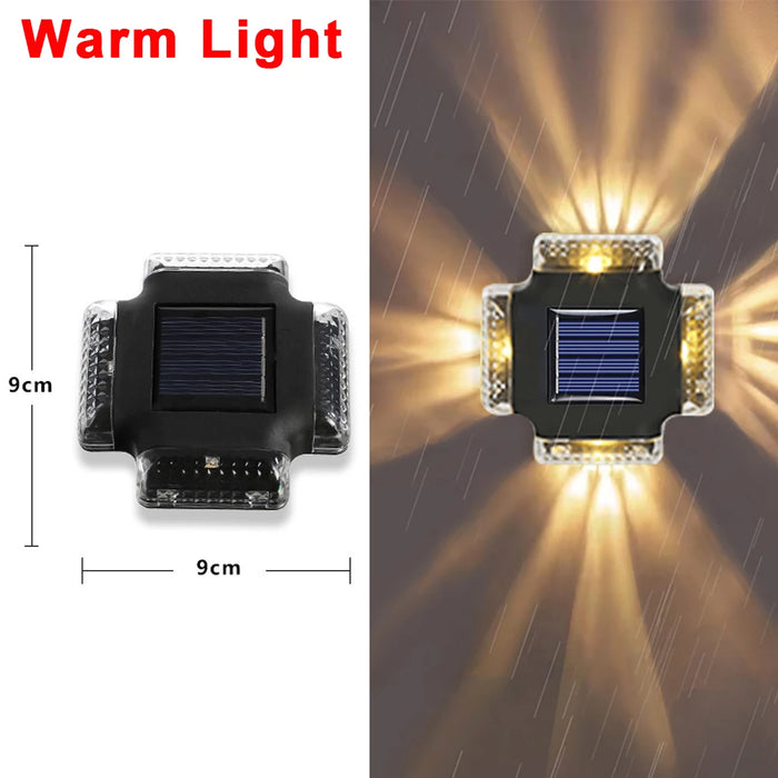 LED Solar Wall Lamp – Waterproof Up & Down Luminous Lighting for Garden, Fence, Stairs & Outdoor Decor