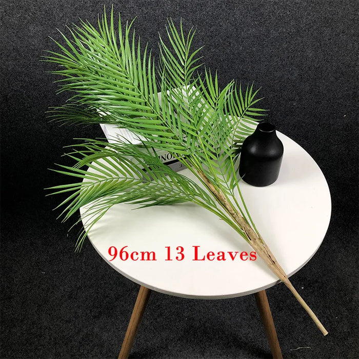 125cm Large Artificial Palm Tree – Tropical Fake Monstera Plant with Green Palm Leaves for Home, Garden, and Office Décor