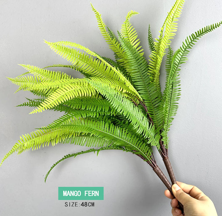 Artificial Fern Leaf Persian Grass Plant – Hanging Decorative Greenery for Home, Office, and Hotel Decoration, DIY Landscaping Greening Material