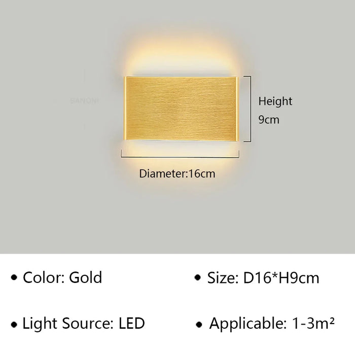 Modern LED Wall Lamp – Stylish Wall Sconce for Bedroom, Living Room, Bathroom, Stairs & Aisle, Indoor Lighting Fixture