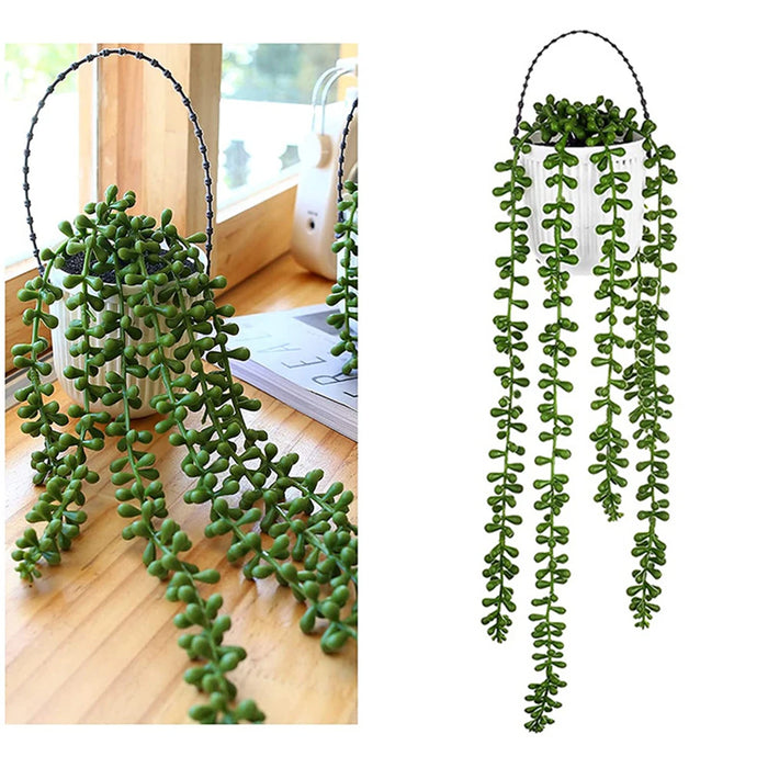 Artificial Fleshy Succulent Vine – Lifelike Ivy for Wall Hanging, Home Window, Garden, and Party Décor