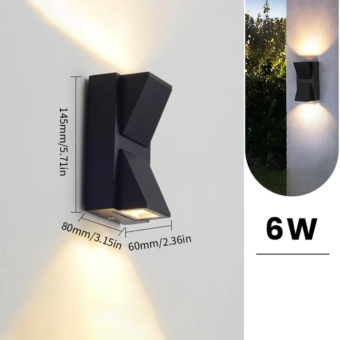 LED Wall Light – Waterproof Up & Down Modern Outdoor Lamp with Motion Sensor