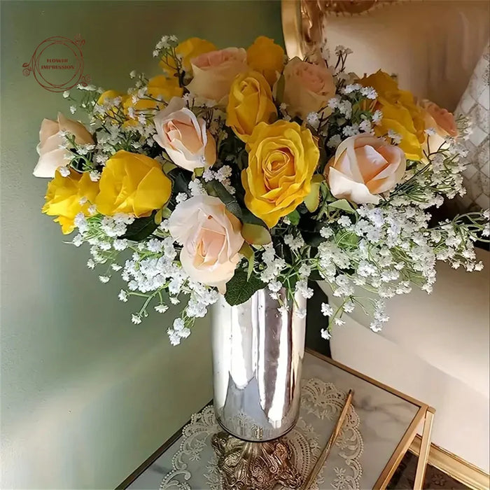30pcs Artificial Baby's Breath Flowers – Real Touch Gypsophila for Wedding, Engagement, Home, and Room Decoration