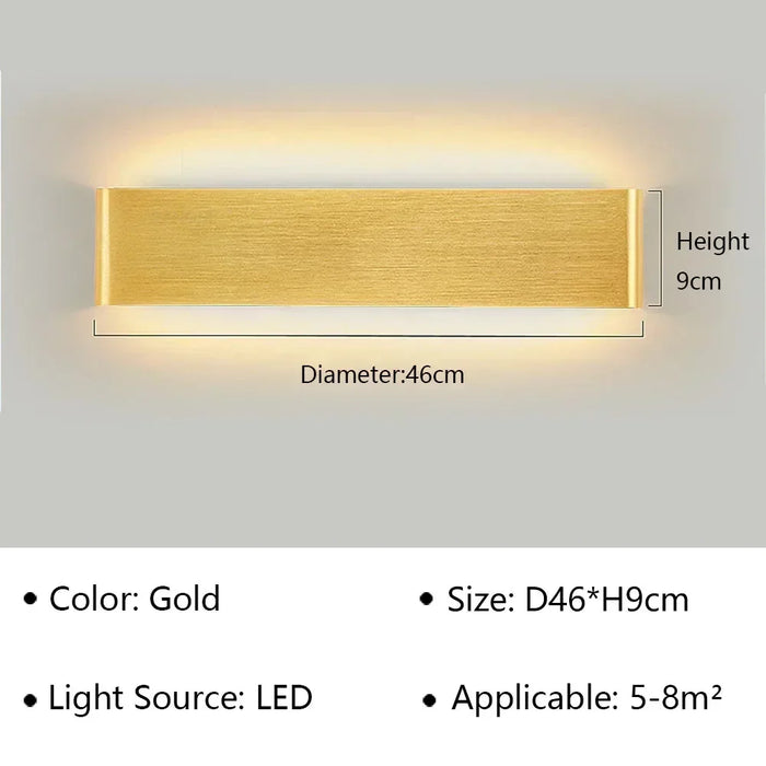 Modern LED Wall Lamp – Stylish Wall Sconce for Bedroom, Living Room, Bathroom, Stairs & Aisle, Indoor Lighting Fixture