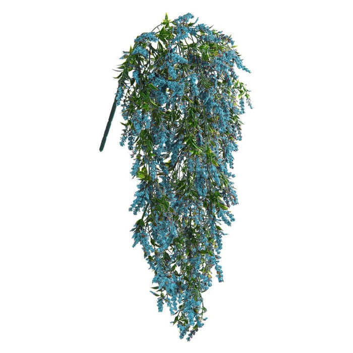 2PCS Artificial Baby's Breath Flowers & Ivy Vine – Faux Lavender Hanging Plants for Wedding, Garden, and Home Decoration