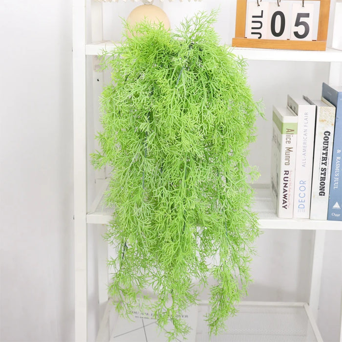 Artificial Vine Plant – Grape Vine Leaves Wall Hanging for Home, Garden, Wedding, and Party Decoration – Outdoor Rattan Fake Plants