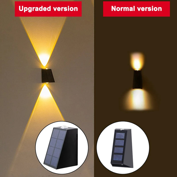 Upgrade LED Outdoor Wall Solar Lights – Waterproof Garden Lighting for Villa, Patio, Stair, and Corridor Decoration