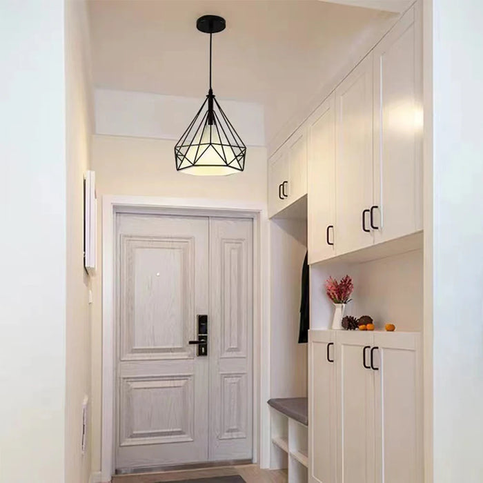 Vintage Metal Pendant Light – Adjustable Hanging Lamp for Kitchen, Bedroom, and Living Room Lighting