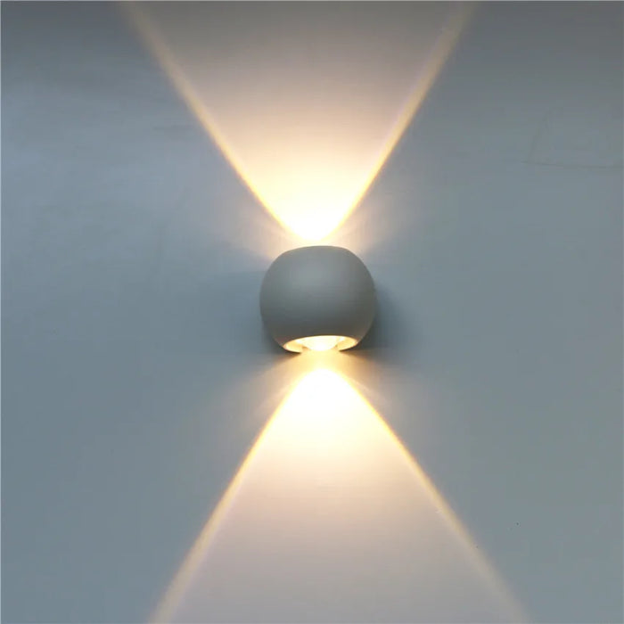 Outdoor Waterproof LED Wall Lamp – Modern Up and Down Sconce Light for Garden, Porch, Terrace, and Balcony (IP54 Protection)