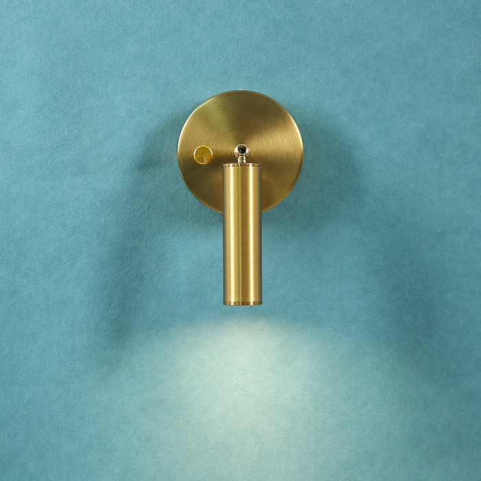 Modern Wall Lamp LED Warm Light – Knob Switch Reading Spot Light for Bedroom, Living Room, Hotel & Home Decor