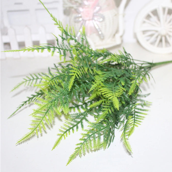 Artificial Asparagus Fern – Lifelike Plastic Ferns with Green Leaves for Home, Office, Wedding, and Table Decorations
