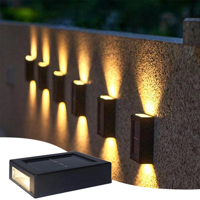 Solar Up and Down Spot Lights – Waterproof Solar Powered Outdoor LED Wall Lamp for Garden, Pathway, Fence, and Yard Decoration