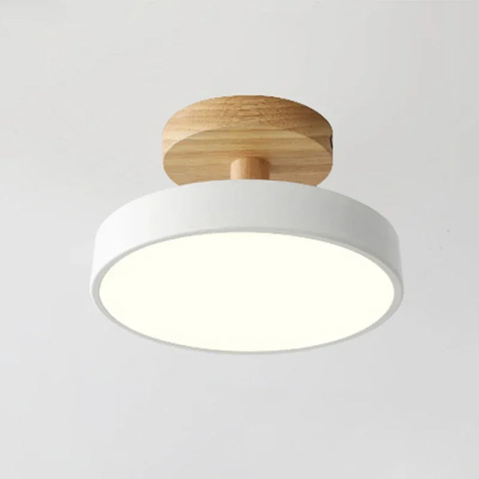 Modern Macaron LED Ceiling Lamp – Stylish Indoor Lighting for Bedrooms, Bathrooms, Foyers, and Corridors