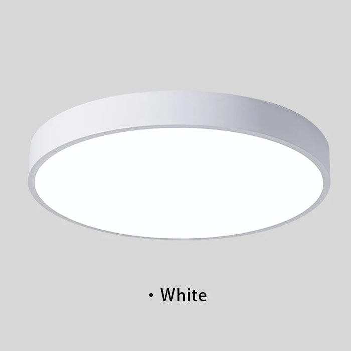 Modern Macaron LED Ceiling Light – Nordic Circular Minimalist Design for Living Room, Bedroom, and Study