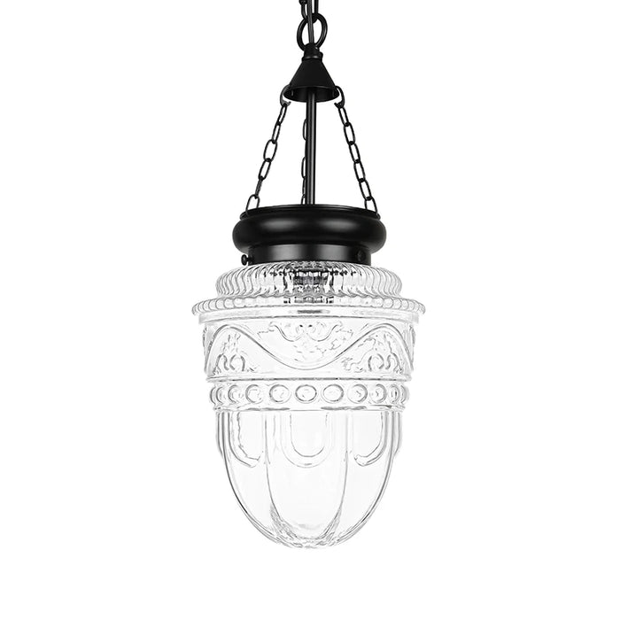 Modern Glass Pendant Light – Chain Hanging Lamp for Kitchen Island, Dining Room, and Entryway