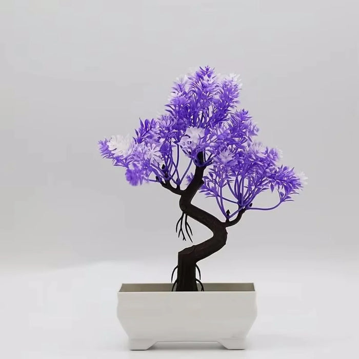 fake bonsai tree uk Artificial Bonsai Tree – 21pcs Plastic Potted Plants for Home, Office — Clasterior