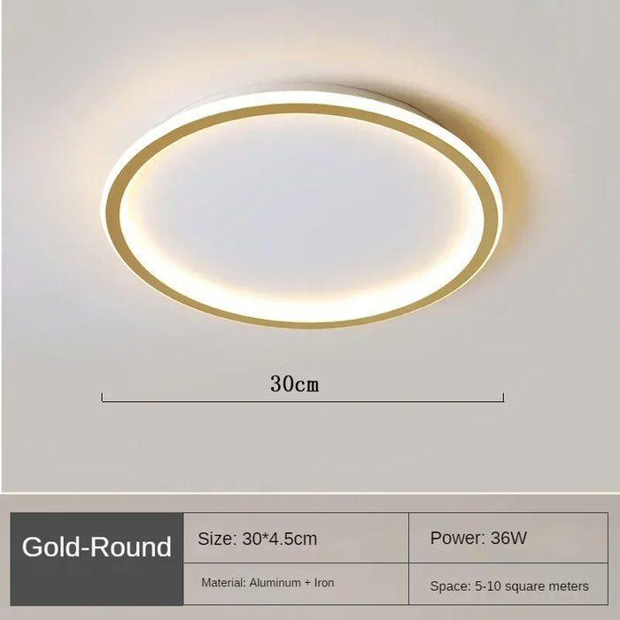 Modern LED Ceiling Light – Dimmable Indoor Lighting Fixture for Bedroom, Bathroom, Kitchen, and Corridor