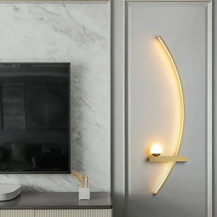 Nordic LED Wall Lamp – Modern Stripes Wall Sconce for Bedroom, Living Room, Study, and Stairs – Indoor Lighting Fixture with Up & Down Luster