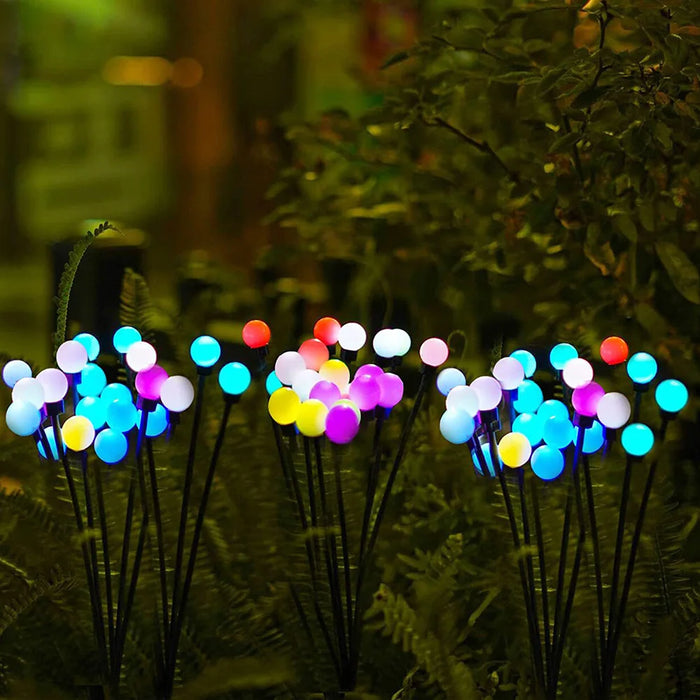 8/10 LED Solar Firefly Lights – Outdoor Garden Decoration, Waterproof Landscape Lights for Lawn, Balcony, and Country House