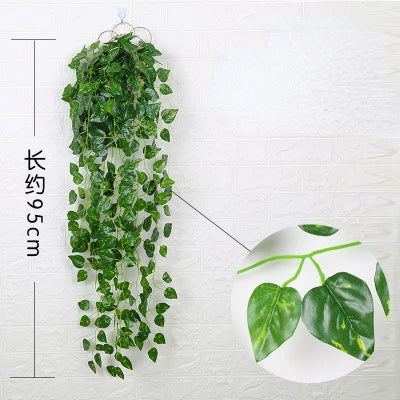 Artificial Silk Bamboo Leaf Flower Arrangement – 1m Long Eucalyptus Leaves for Spring Decoration, Indoor & Outdoor Use