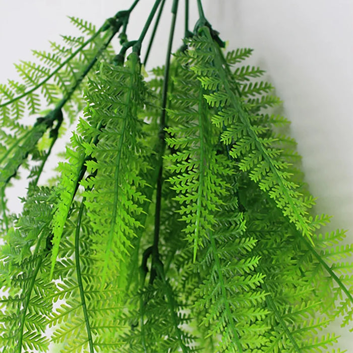 2/1Pcs Artificial Fern Greenery – 7 Branches, 49 Leaves Fake Plastic Plant for Home, Table, and Christmas Decorations