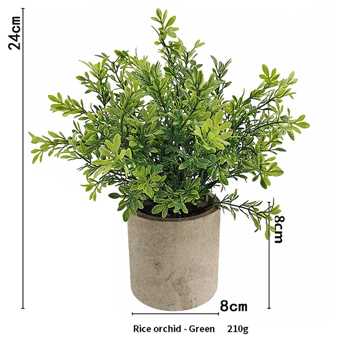Artificial Eucalyptus Plant in Pot – Small Fake Bonsai for Home, Office, and Restaurant Desk Decoration
