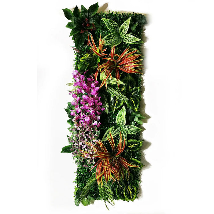 40x120cm Artificial Plant Wall – Chlorophytum Comosum Grass Panel for Garden, Wedding, Hotel, and Outdoor Decoration