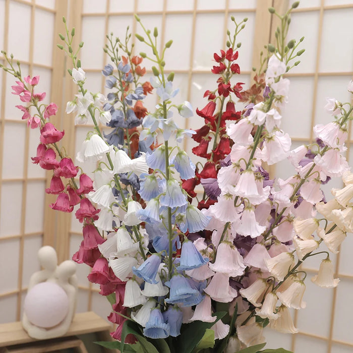 98CM Artificial Lily of the Valley Flowers – Silk Flower Branch for Wedding, Anniversary, and Home Decoration