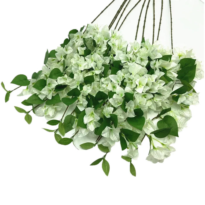 20pcs Artificial Bougainvillea Climbing Vine – 80cm Silk Bougainvillea Flower Branch for Weddings, Parties, and Home Décor