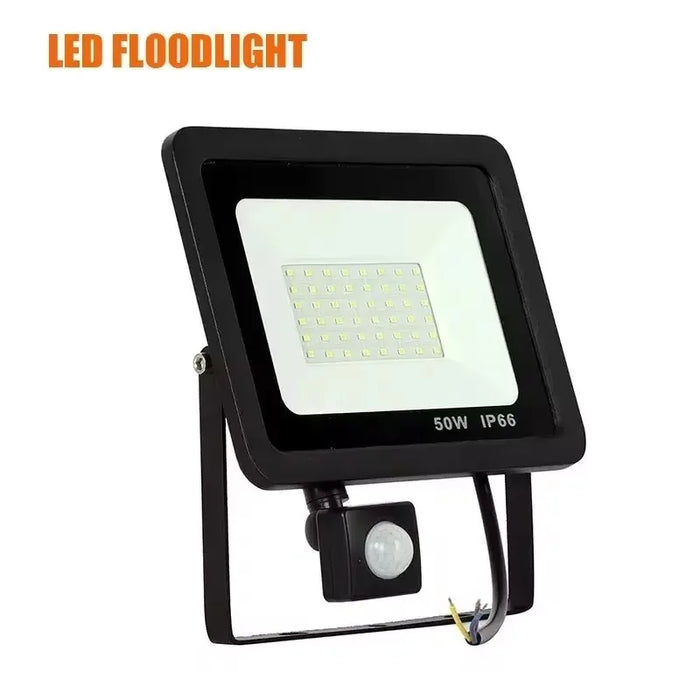 LED Motion Sensor Floodlight – Waterproof Outdoor Spotlight, 10W-100W, IP66 Garden and Wall Lamp