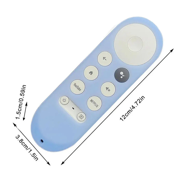 Non-Slip Soft Silicone Remote Control Case for Google TV – Protective Cover with Luminous Design for Chromecast Voice Remote