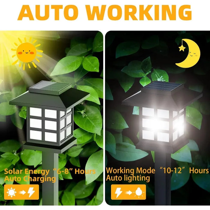 Solar Outdoor Pathway Lights – Waterproof LED Garden Lamp for Yard, Driveway, and Walkway Lighting