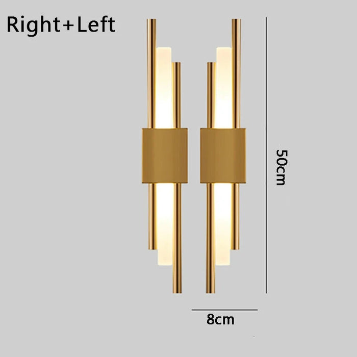 Nordic LED Wall Lamp – Contemporary Wall Sconce for Bedroom, Staircase, and Living Room